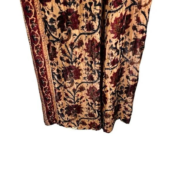 MES DEMOISELLES Cyrus Velvet Floral Pants